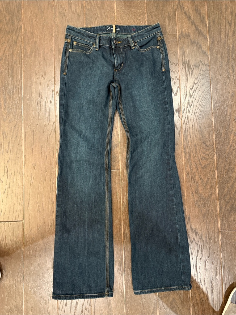BCBGMaxAzria Y2K Dark Blue Flare Jeans